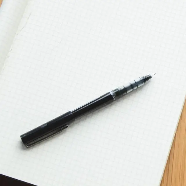 Black fineliner pen