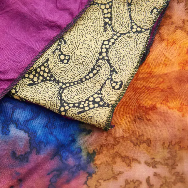 Printed square scarf