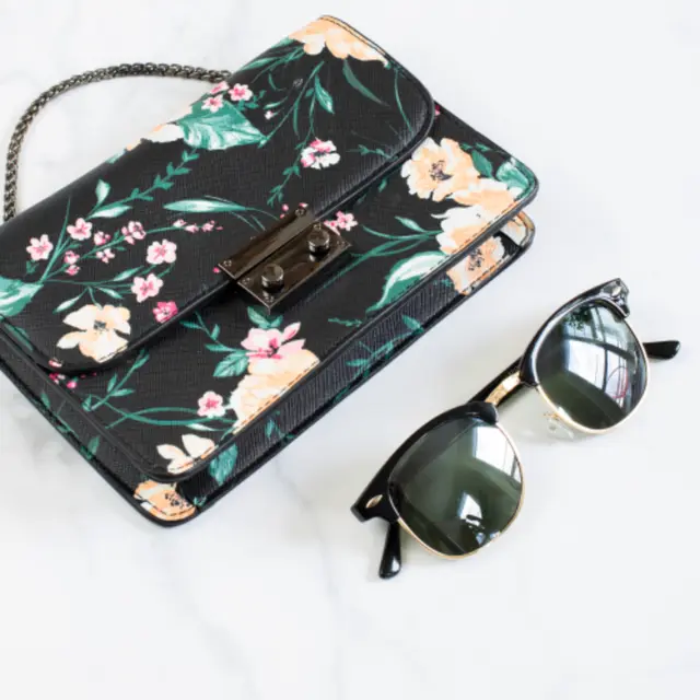 Floral crossbody bag