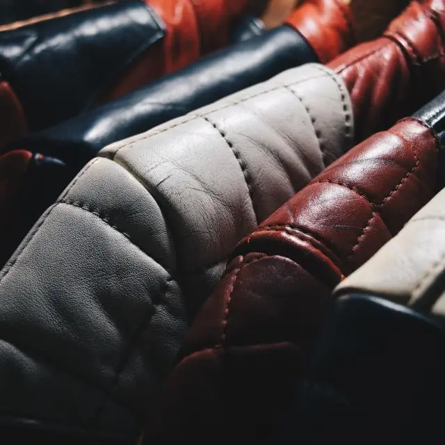Quilted leather jacket
