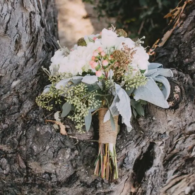 Pastel ribbon bouquet