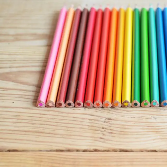 Coloured pencils