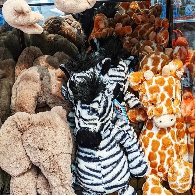 Safari plush animals