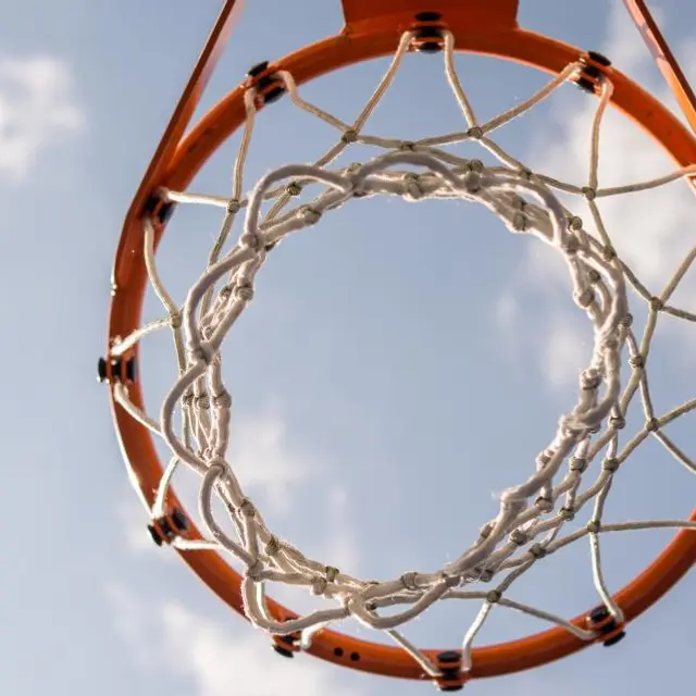 Basketball hoop and net