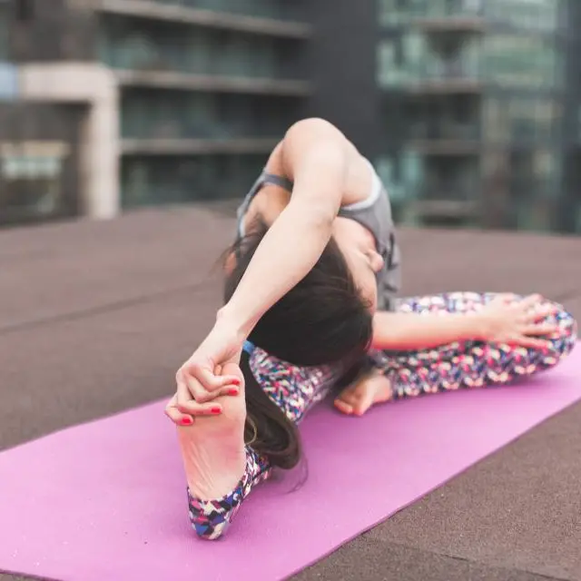 Pink yoga mat