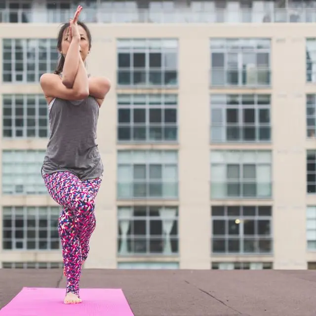 Patterned yoga leggings