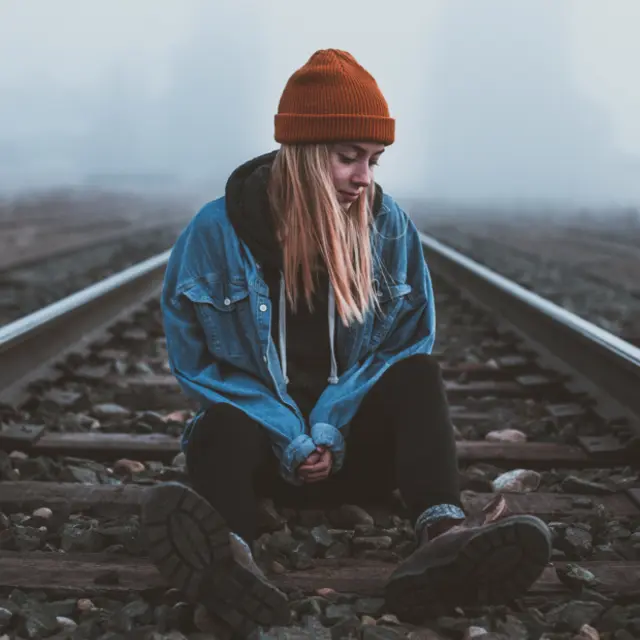 Rust orange beanie