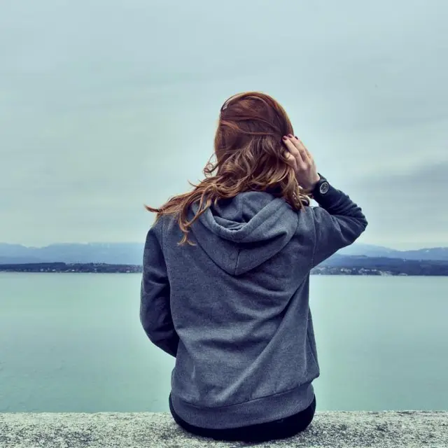 Slate blue hoodie