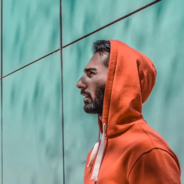 Orange hoodie