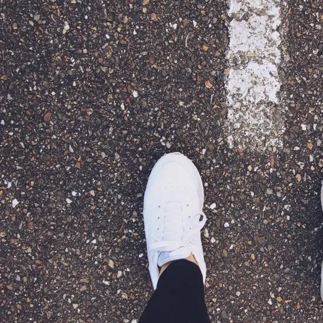 White low-top sneakers