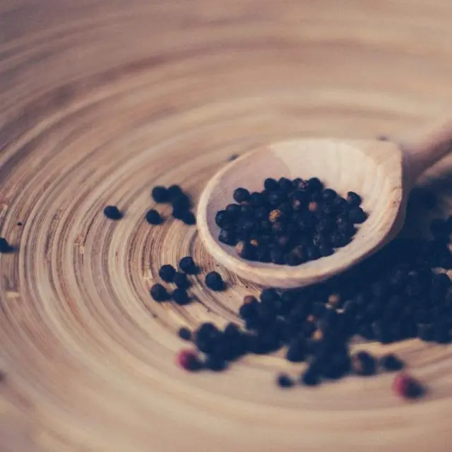 Black peppercorns